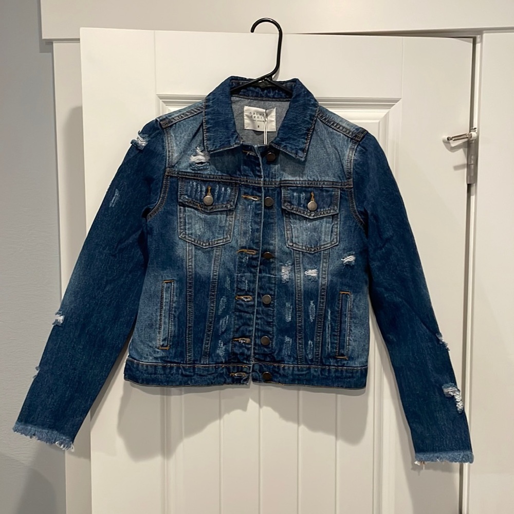 Stay Beautiful Dark Wash Denim Jacket